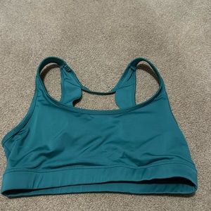 Teal sports bra